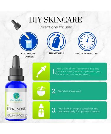 Skin Perfection Advanced Teprenone DIY Anti-Aging Peptide Boost | Reduce Redness Wrinkles & Improve Hydration for Youthful Skin - Buy Online on GoSupps.com
