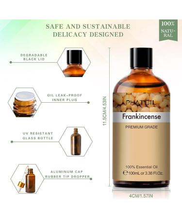 PHATOIL Frankincense Essential Oil 100ML - Premium Grade for Aromatherapy, Diffuser, and Candle Making - Buy Online on GoSupps.com