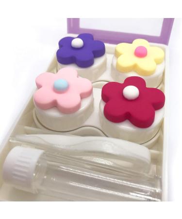 LCFALO Contact Lens Case - Portable Eye Organizer with Embroidery Tool Set | Travel Solution for Cute Contact Lens Care - Buy Online on GoSupps.com