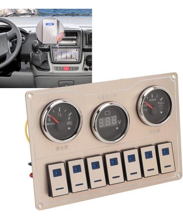 Toggle Switch Panel - IP65 Waterproof 3 Gauge Rocker Switch Panel for Boats Yachts & Buses (9-30V) | International Shipping Available - Buy Online on GoSupps.com