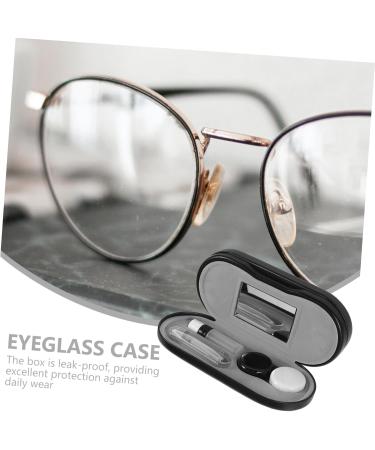 Solustre Portable Glasses Organizer & Contact Lens Case - Travel Storage for Glasses & Sunglasses - 16x7cm - Buy Online on GoSupps.com