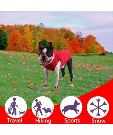 Red L Dog Coat & Sweater for Small Dogs | Chihuahua Clothing - Warm Winter Gear for Indoor & Outdoor Use - Buy Online on GoSupps.com