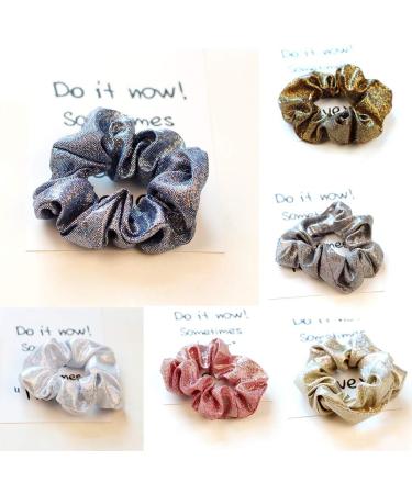 Cadania Women's Wide Stretch Thick Hair Rope - Metallic Glitter Ponytail Holder & Halloween Bracelet - Buy Online on GoSupps.com