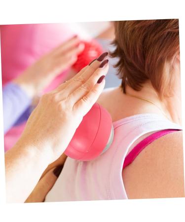 Beaupretty Hand Massage Ball Trigger Point Tool - Hot & Cold Face Massage Device - Pink Stainless Steel Roller for Fitness & Relaxation - Buy Online on GoSupps.com