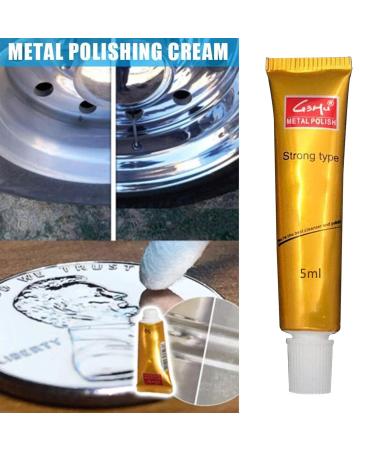 Metal Polish Paste | All Metal Polish Tube Multi Purpose Metal Cleaning Supplies for Silver Copper Brass Chrome Porcelain Rust Removal Coatuiyo - Buy Online on GoSupps.com