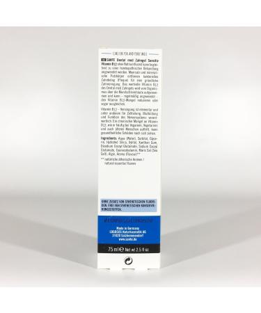 SANTE Toothpaste Vitamin B12 - Organic Vegan Fluoride-Free Minty-Sweet (5 x 75 ml) - Natural Cosmetics for Healthy Smiles - Buy Online on GoSupps.com