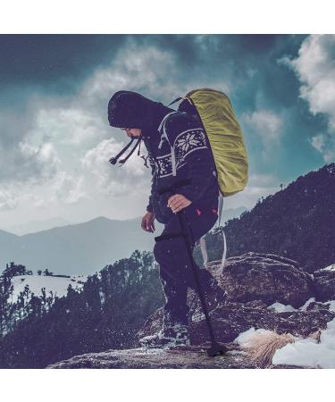 Folding Walking Cane with LED Light Anti-Slip Pivoting Quad Base Height Adjustable Walking Stick for Man/Woman Surprise Gift - Buy Online on GoSupps.com