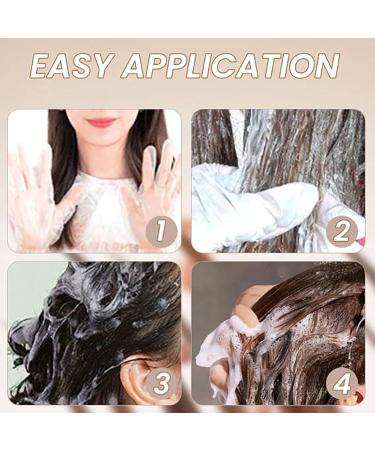 Zhihuashi Plant-Based Hair Coloring Cream | Caviar Hair Color for Gray Coverage | Qiweitang Bubble Hair Dye Shampoo | Natural Black Dye for Soft Vibrant Hair - Buy Online on GoSupps.com