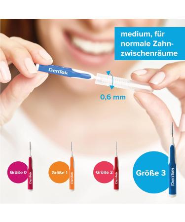 Dentek Easy Brush ISO 3 - Pack of 12 | Effective Oral Care | International Shipping Available - Buy Online on GoSupps.com