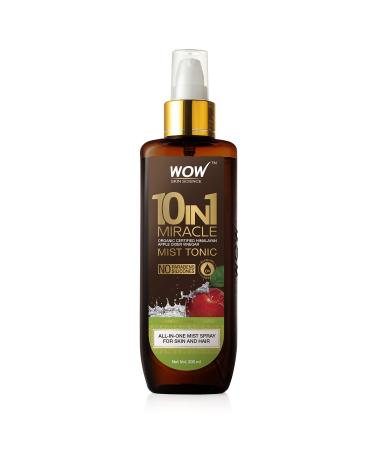 Wow Skin Science Apple Cider Vinegar Facial Toner for Face  Hair  Body - Natural Hair & Skin Care Mist - Hydrating Rose Water Spray for Pore Minimizer- 6.8 OZ