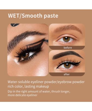 LXZJJM Waterproof 2-in-1 Deluxe Brow Pomade & Eyeliner Gel - Long-lasting Natural Brow Definition Eyebrow & Eyeliner Makeup Set Net content 6.4g/0.23 oz. (02#Brown) - Buy Online on GoSupps.com