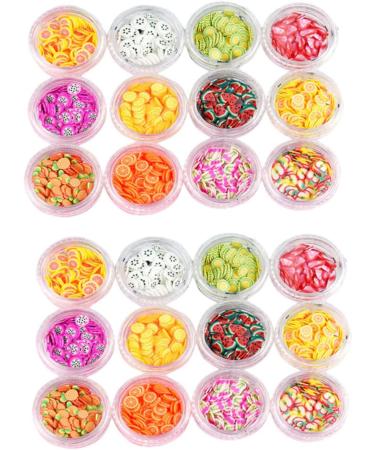 Beavorty 2 Sets resin kits nail fruit slices fruit slices nail art nail decor polymer clay fruit slices for resin nail art polymer slices nail art DIY kits charm sticker 3d - Buy Online on GoSupps.com