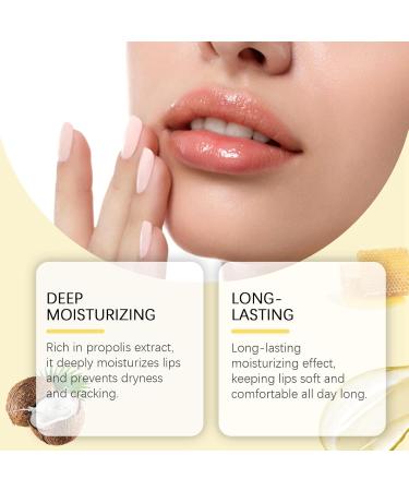Honey Lip Butter Propolis Lip Cerin Honey Bee Lip Butter Lip Balm Stick Scented Lip Balm Hydrating Overnight Lip Balm & Mask Lipstick Deeply Nourishes and Softens Lip Lip Moisturizer Honey Lip Balm - Buy Online on GoSupps.com