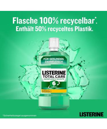 Buy Listerine Antibacterial Mouthwash - Total Care Gum Protection 6-in-1 New Formula 600ml - International Shipping Available - Buy Online on GoSupps.com