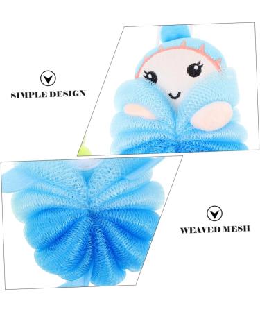 Angoily 4pcs Children's Bath Ball & Loofah Sponge Set - Cartoon Bath Balls for Kids Toddler Body Wash Scrubber & Bath Puff - Buy Online on GoSupps.com