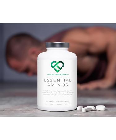 Essential Amino Acids Supplement - 9 EAA's including 3 BCAA's for Muscle Growth | 300 Tablets | Vegan Friendly - Buy Online on GoSupps.com