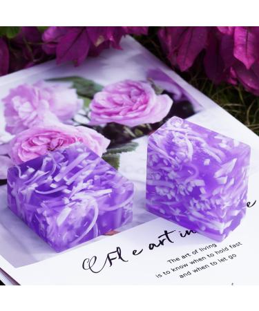 2 PCS Yoni Soap Bars for Women, 100% Handmade Natural Yoni Bar PH Balanced and V Cleansing Bar Soap for Women, All Natural Soap Bar with Bubble Foam Net, Yoni Wash Away Odor 3.53oz/100g (purple)