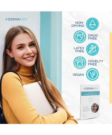 Dermakids Hydrocolloid Patches - Acne Dots for Kids & Teens - Blemish Covers for Zits, Bug Bites - Non-Drying Spot Bandage - 108 Heart & Circle Shapes - Buy Online on GoSupps.com