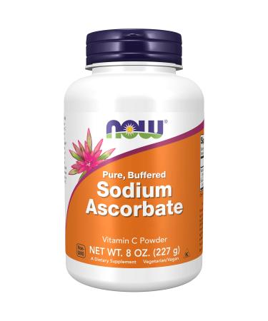 Now Foods Sodium Ascorbate (Sodium Ascorbate) 227g Vegan Powder Lab Tested Vitamin C Gluten Free Soy Free Vegetarian