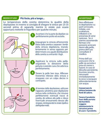 Depilatory Strips for Normal Face Skin - 20 Strips + Restorative Fluid | Smooth Skin Solution - Buy Online on GoSupps.com