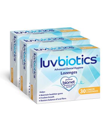 LUVBIOTICS lozenges lemon flavour 3 pcs-with bacterial cultures for the oral flora  - Buy Online on GoSupps.com