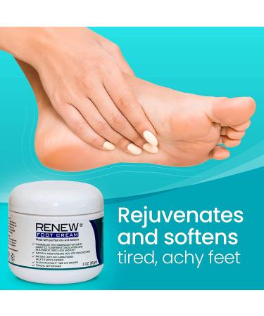 Diabetic Foot Cream - Revitalize Dry, Cracked Feet | Promotes Circulation | Paraben-Free, All Natural Formula with Purified Oils & Extracts - Buy Online on GoSupps.com