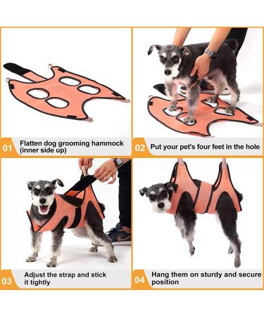 Kkiimatt 9 in 1 Pet Grooming Hammock Harness with Nail Clippers/Trimmer, File, Comb - XS - Buy Online on GoSupps.com