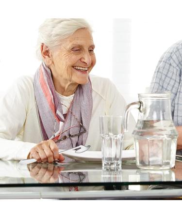 Adaptive Curved Utensils - Anti-Shake Spoon for Seniors & Arthritis - Stainless Steel Eating Aid - Buy Online on GoSupps.com