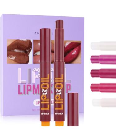 G n rique Click Lipstick Pens 2-inch Makeup Set | Glossy Cosmetic Colors 6 Lipstick Pens for Smooth Hydrated Long-Lasting Gloss Finish Gift - Buy Online on GoSupps.com