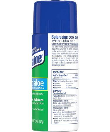 JL JIA LE Solarcaine Burn Relief 4.5 oz Spray Can | Fast Pain Relief for Burns - Buy Online on GoSupps.com