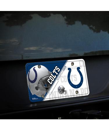 Buy Rico Industries NFL Indianapolis Colts Unisex License Plate - Team Color Standard Size | Fast International Shipping - Buy Online on GoSupps.com