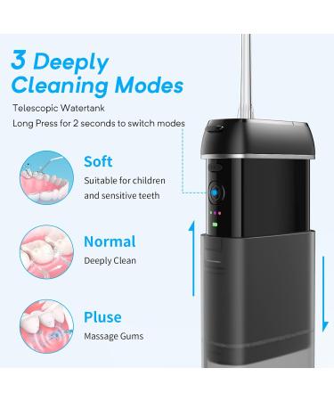 Enterpuly Portable Oral Shower 2023 | Travel-Friendly Wireless Mouth Shower | 3 Modes 5 Nozzles Electric Tooth Shower for On-the-Go Care - Buy Online on GoSupps.com