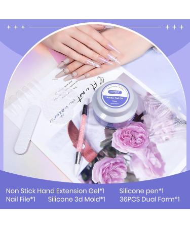 Solid Builder Gel 60G - Non-Sticky Clear Nail Builder Gel for 3D Modeling & Sculpting | Large Capacity Hard Gel for DIY Nail Art - Buy Online on GoSupps.com