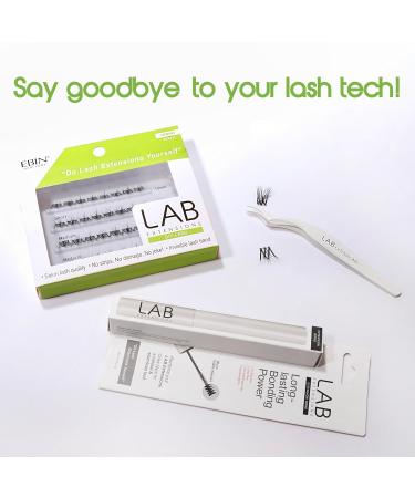 LAB Extensions DIY False Eyelashes | Sleek Style Cluster Lashes - Salon-Quality Invisible Band Soft & Reusable Cruelty-Free in 3 Lengths - Buy Online on GoSupps.com