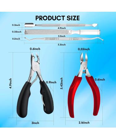 Makartt Toenail Clippers - Professional 5 in 1 Stainless Steel Set for Thick Toenails & Ingrown Toenail Removal | Ideal for Men Women & Seniors - Buy Internationally - Buy Online on GoSupps.com