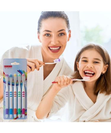 Aznever Dental Care Brush Set - 5 Soft Bristle Coal Toothbrushes for Adults & Kids | Bamboo Carbon Personal Care in Vibrant Colors - Buy Online on GoSupps.com