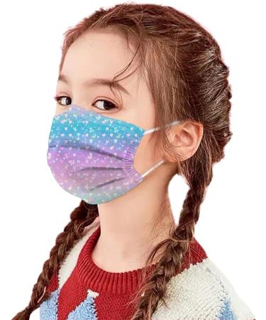 TT Children s 3-Layer Disposable Masks - Love & Star Print - 10pcs Kids Outdoor Protective Face Masks - Buy Online on GoSupps.com