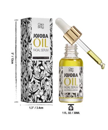 Organic Jojoba Oil Face Serum - Anti-Aging Wrinkle Reduction Vitamin E for Dry Skin Acne Scars & Eczema Relief - Buy Online on GoSupps.com