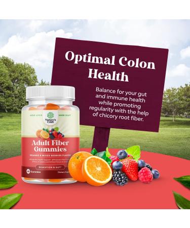 Halal Fiber Gummies for Adults - Colon Health & Digestive Support - Prebiotic Fiber Supplement for Gut Health & Immunity - 60 Tasty Gummies - Buy Online on GoSupps.com