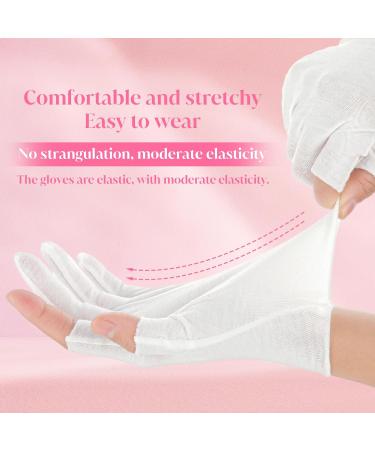 3Pair Touchscreen Cotton Gloves for Eczema and Dry Hands - Moisturizing Gloves SPA Overnight Washable Lotion Hand Spa Treatment Gloves Repair Rough Cracked Dry Chapped Hands Skin for Women - Buy Online on GoSupps.com