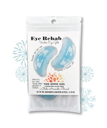 THIS HIPPIE GIRL Eye Rehab Under Eye Gels Cold Treatment for Eye Swelling Eye Redness Puffy Eyes Dark Circles Smooth Fine Lines and Eye Recover Surgery Reusable Eye Pads for Depuffing