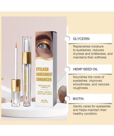 Eyelash Growth Serums Precise Application 3ml Eyelash Thickening Solution Natural Eyebrow Enhancer Nonirritating Formula for Men and Women Use - Buy Online on GoSupps.com