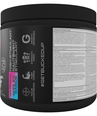 BUCKED UP Woke AF - High Stimulant Pre-Workout- Prolonged Energy & Next Level Focus Without Side-Effects - ZERO SUGAR - ZERO CALORIE - CREATINE FREE (20 Serve Miami) Miami 20 Serve - Buy Online on GoSupps.com