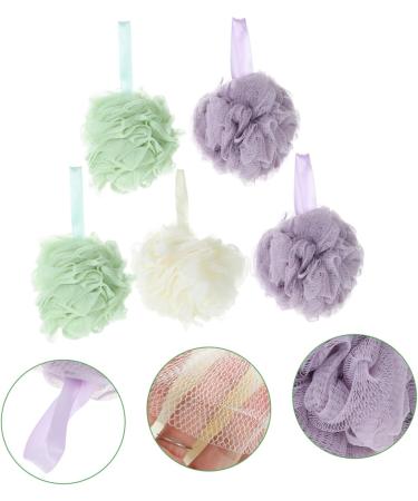 Ipetboom 5 Pcs Bath Towel Loofah & Sponge Set | Shower Ball & Body Scrubber for Ultimate Clean & Relaxation | International Shipping Available - Buy Online on GoSupps.com