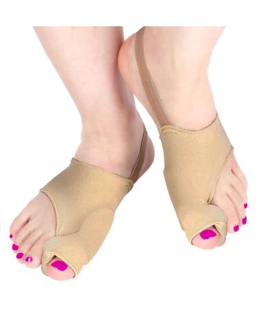 Bunion Corrector and Orthopedic Pain Relief Gel Pad Toe Separator Cushions Hammer Toe Overlapping Toe Improves Toe Realignment for Men and Women with Heel Band (Large) Large (Pack of 1)