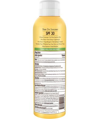 Babo Botanicals Sheer Zinc SPF 30 Sunscreen Spray - 100% Mineral, Reef-Friendly, Fragrance-Free, Vegan - Safe for Babies & Sensitive Skin - 6 oz - Buy Online on GoSupps.com