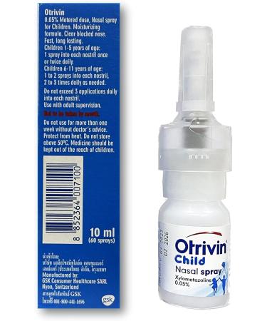 Buy Pediatric Nasal Spray 0.05% - 60 Metered Doses Fast Relief for Infants & Kids Under 6 - Unblocks Nose for 12 Hours - Buy Online on GoSupps.com