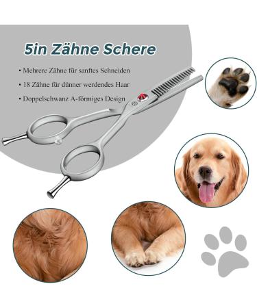 Buy Purple Dragon Small Effy Scissors for Dogs - Professional Fur Scissors with Gray Glare Protection & Safe Round Head - Buy Online on GoSupps.com