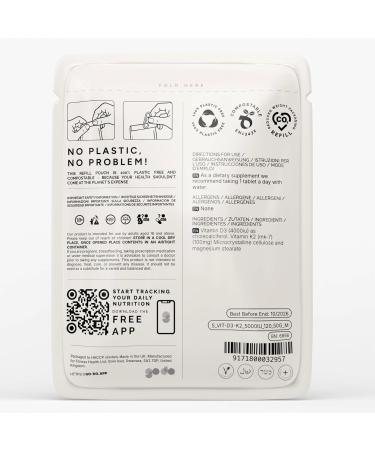 Fitness Health Vitamin D3 and K2 120 Tablets - Max Strength D-3 Cholecalciferol and K-2 MK7 - Easy to Swallow Vitamin D and K Complex - Non-GMO Gluten Free 120 Count (Pack of 1) - Buy Online on GoSupps.com