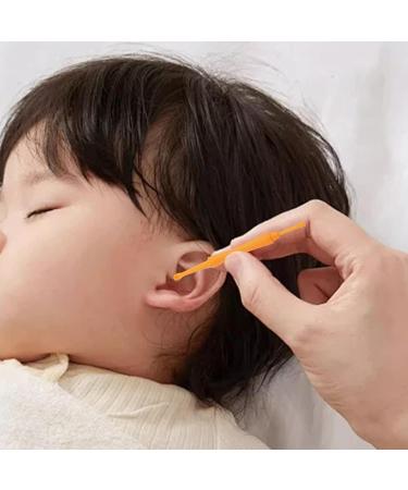 Ear Cleaner - Portable Earwax Spoon | Double Head Ear Wax Removal | Double-Head Ear Cleaning Kit Suitable for Adults and Children | Ear Wax Remover Tool Comfortable Ear Pick Ear Care Tools Orange1 - Buy Online on GoSupps.com